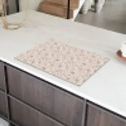 Patroon - Bloemen - Paars Inductie beschermer vinyl 3mm klein 276 -sfeer8