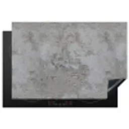 Patroon - Grijs - Oud - Beton Inductie beschermer vinyl 3mm klein 276 -3d