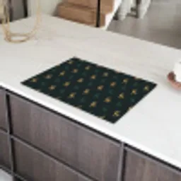 Patroon - Groen - Herten Inductie beschermer vinyl 3mm klein 276 -sfeer8