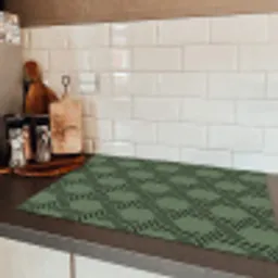 Patroon - Groen - Geometrisch Inductie beschermer vinyl 3mm klein 276 -sfeer3