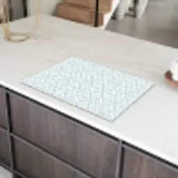 Patroon - Lijn - Design - Groen Inductie beschermer vinyl 3mm klein 276 -sfeer8