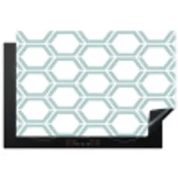 Patroon - Lijn - Design - Hexagon Inductie beschermer vinyl 3mm klein 276 -3d