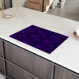 Patroon - Paars - Bloesem Inductie beschermer vinyl 3mm klein 276 -sfeer8