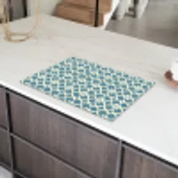 Patroon - Symmetrisch - Blauw Inductie beschermer vinyl 3mm klein 276 -sfeer8