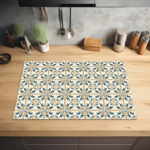 Patroon - Klassiek - Kleurrijk Inductie beschermer vinyl 3mm klein 276 -sfeer5
