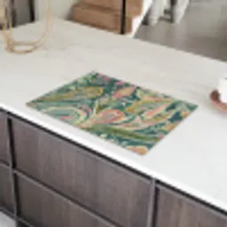 Patroon - Kleurrijk - Sierlijk - Groen Inductie beschermer vinyl 3mm klein -sfeer8