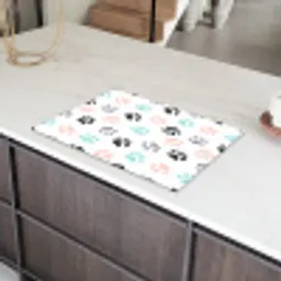 Paw - Pattern - Color Inductie beschermer vinyl 3mm klein 276 -sfeer8