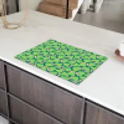 Peren - Groen - Roze Inductie beschermer vinyl 3mm klein 276 -sfeer8