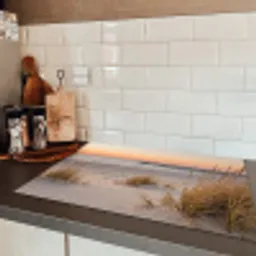 Pier - Zonsondergang - Strand Inductie beschermer vinyl 3mm klein -sfeer3