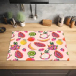 Roze - Kleuren - Fruit - Patroon Inductie beschermer vinyl 3mm klein 276 -sfeer5