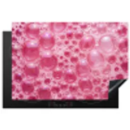 Roze - Schuim - Bubbels Inductie beschermer vinyl 3mm klein -3d