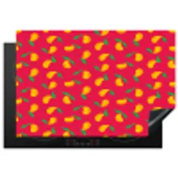 Roze - Mango - Blauwe - Streepjes Inductie beschermer vinyl 3mm klein 276 -3d
