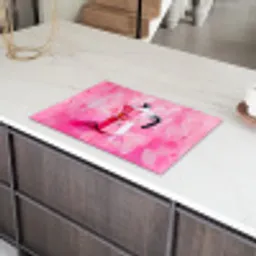 Roze - Verf - Coffee Inductie beschermer vinyl 3mm klein -sfeer8