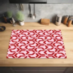 Roze - Rood - Geometrisch - Patroon Inductie beschermer vinyl 3mm klein 276 -sfeer5