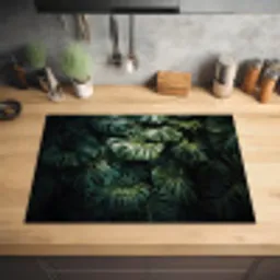 Plant - Monstera - Lichtinval Inductie beschermer vinyl 3mm klein -sfeer5