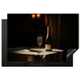 Prosecco - Bubbels - Sfeervol - Drank Inductie beschermer vinyl 3mm klein -3d