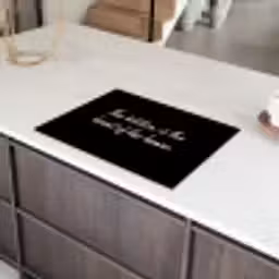 Spreuken - Koken - Thuis - The kitchen is the heart of the home - Quotes Inductie beschermer vinyl 3mm middel -sfeer8