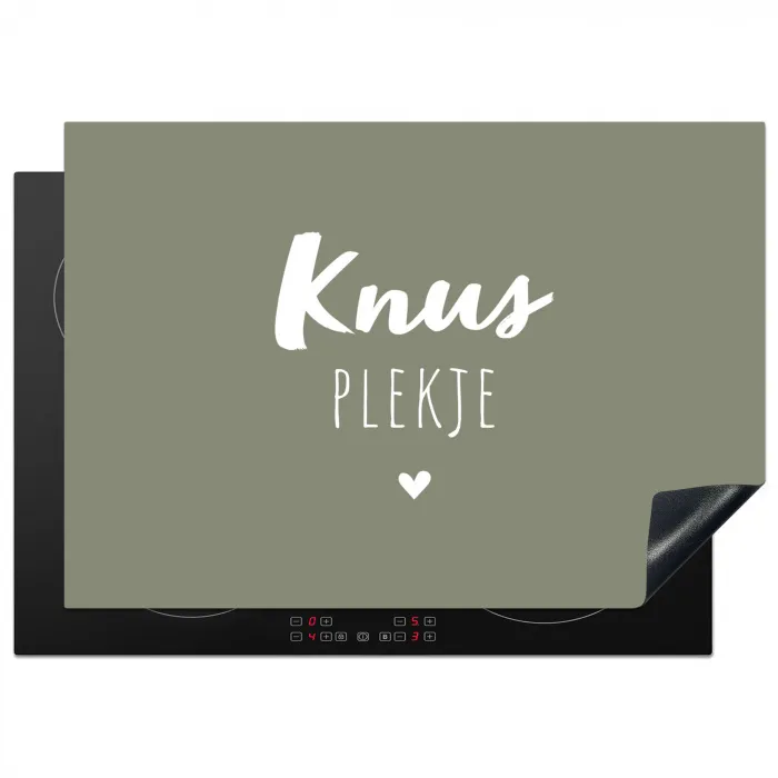 Spreuken - Knus plekje - Tekst - Zomer Inductie beschermer vinyl 3mm middel -3d
