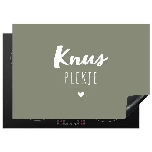 Spreuken - Knus plekje - Tekst - Zomer Inductie beschermer vinyl 3mm middel -3d