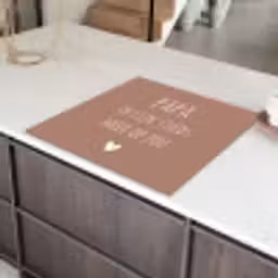 Spreuken - Papa ik lijk steeds meer op jou - Quotes - Papa - Stef Bos Inductie beschermer vinyl 3mm middel -sfeer8