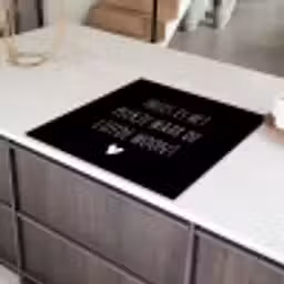 Spreuken - Thuis is het plekje waar de liefde woont - Quotes Inductie beschermer vinyl 3mm middel -sfeer8