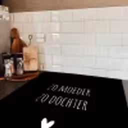 Spreuken - Zo moeder zo dochter - Dochter - Mama - Quotes Inductie beschermer vinyl 3mm middel -sfeer3