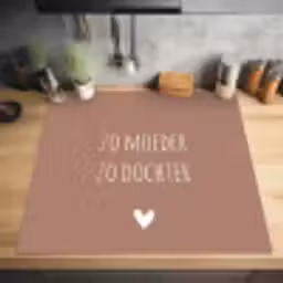 Spreuken - Zo moeder zo dochter - Mama - Dochter - Quotes Inductie beschermer vinyl 3mm middel -sfeer5