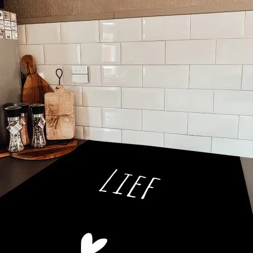 Spreuken - Lief - Quotes Inductie beschermer vinyl 3mm middel -sfeer3