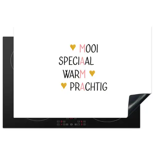 Spreuken - Mama - Quotes Inductie beschermer vinyl 3mm klein -3d