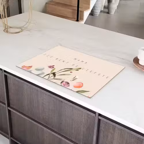 Spreuken - Mama jij bent de liefste - Quotes - Moeder Inductie beschermer vinyl 3mm klein -sfeer8