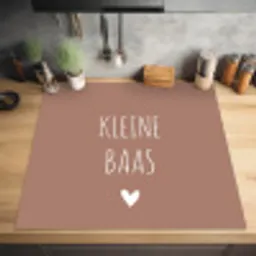 Spreuken - Quotes - Kleine baas Inductie beschermer vinyl 3mm middel -sfeer5