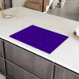 Paars - Heuvels - Bloesem Inductie beschermer vinyl 3mm klein 276 -sfeer8
