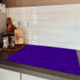 Paars - Heuvels - Bloesem Inductie beschermer vinyl 3mm klein 276 -sfeer3
