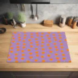 Paars - Oranje - Perzik Inductie beschermer vinyl 3mm klein 276 -sfeer5