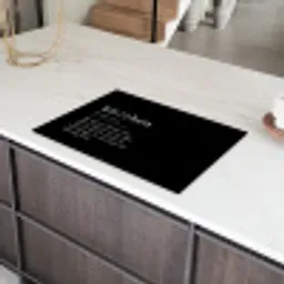 Quote - Zwart - Definitie keuken Inductie beschermer vinyl 3mm klein -sfeer8