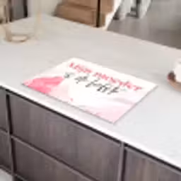 Quote - Mama - Mijn moeder is de liefste - Roze Inductie beschermer vinyl 3mm klein -sfeer8