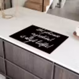 Quotes - Koken - Het geheime ingrediënt is altijd liefde! - Spreuken - Liefde Inductie beschermer vinyl 3mm klein -sfeer8