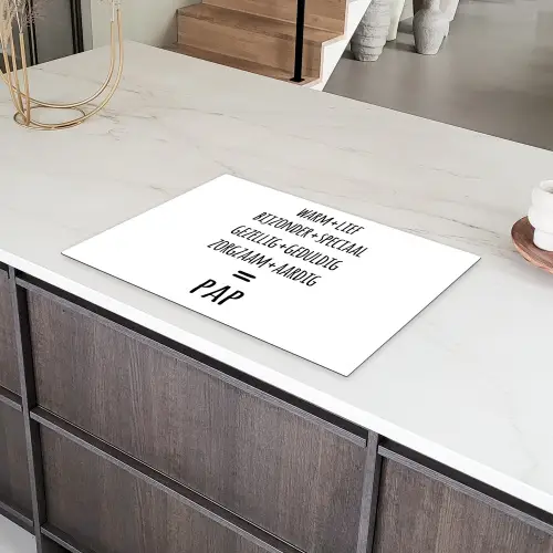 Quotes - Pap definitie - Spreuken - Vader Inductie beschermer vinyl 3mm klein -sfeer8