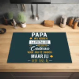 Quotes - Papa - Spreuken - Papa jij hebt ons al Inductie beschermer vinyl 3mm klein -sfeer5