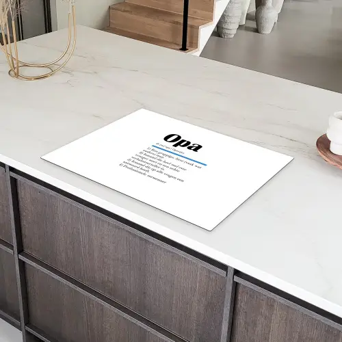 Quotes - Opa betekenis - Spreuken - Woordenboek Inductie beschermer vinyl 3mm middel -sfeer8