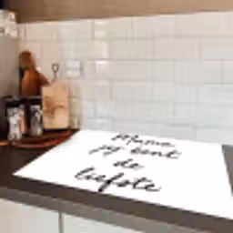 Quotes - Mama jij bent de liefste - Moeder - Spreuken Inductie beschermer vinyl 3mm klein -sfeer3