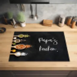 Quotes - Spreuken - Keuken - Papa's keuken - Papa Inductie beschermer vinyl 3mm middel -sfeer5