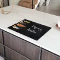 Quotes - Spreuken - Keuken - Papa's keuken - Papa Inductie beschermer vinyl 3mm middel -sfeer8