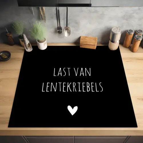 Quotes - Spreuken - Lentekriebels Inductie beschermer vinyl 3mm middel -sfeer5
