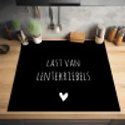 Quotes - Spreuken - Lentekriebels Inductie beschermer vinyl 3mm middel -sfeer5