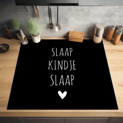 Quotes - Slaap kindje slaap - Spreuken Inductie beschermer vinyl 3mm middel -sfeer5