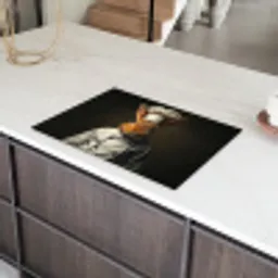 Konijn - Kok - Dier Inductie beschermer vinyl 3mm klein -sfeer8