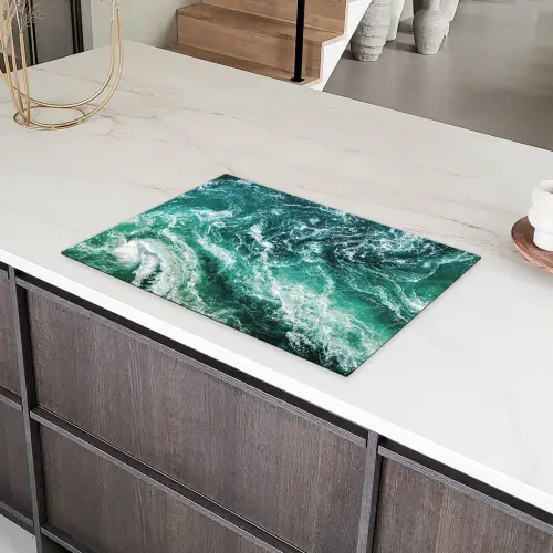 Woeste Zeegolven Inductie beschermer vinyl 3mm klein -sfeer8