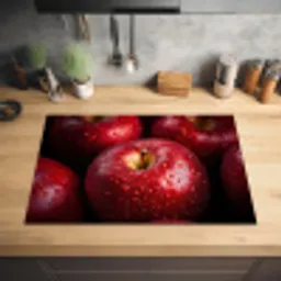 Rood - Appels - Fruit Inductie beschermer vinyl 3mm klein -sfeer5