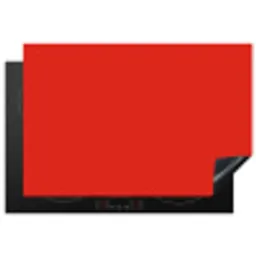 Rood - Kleur - Effen Inductie beschermer vinyl 3mm klein 276 -3d